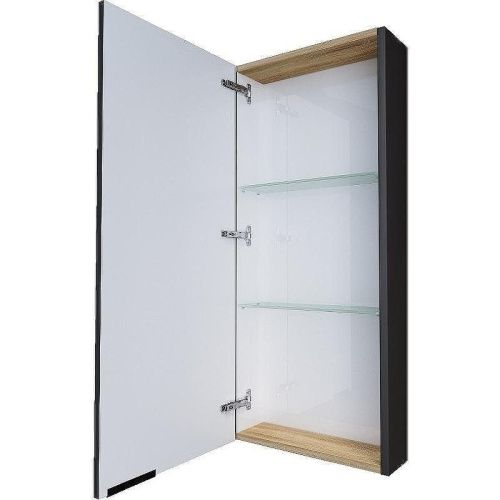 Шкаф 1MarKa Gaula У92553 40х90 подвесной цвет черный - фото 2