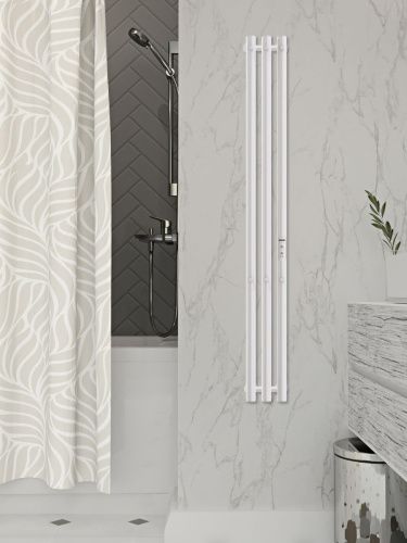 Полотенцесушитель электрический Indigo Style 3 LSE120-13WMRt 15х120 белый - фото 5