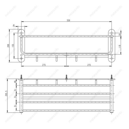 Полка для полотенец Melana S2220