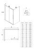Душевой уголок Niagara Nova NG-65-13CH-CH80-34 130х80 стекло шиншилла профиль хром без поддона