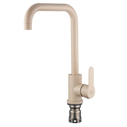 Смеситель для кухни Fashun A54201-13 на мойку бежевый - фото 2