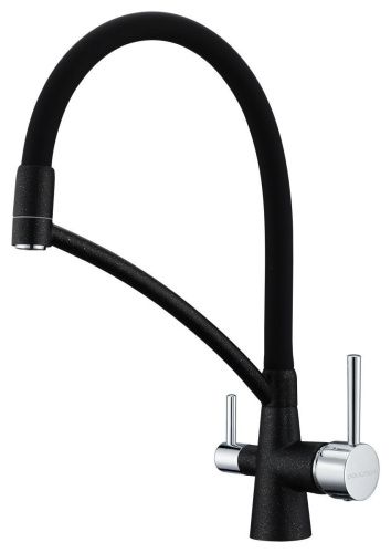 Смеситель для кухни Paulmark SIEGEN Si213111-308 на мойку черный