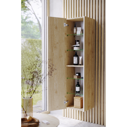 Шкаф-пенал Aqwella Y URB0535DD 40х140 подвесной цвет бежевый - фото 2