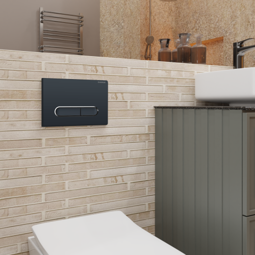 Клавиша смыва механическая CHARUS Magnus FP.340.DW.01 цвет черный - фото 3