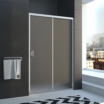 Душевая дверь Veconi Vianno VN46-160-02-19C1 160х185 стекло рифленое профиль хром