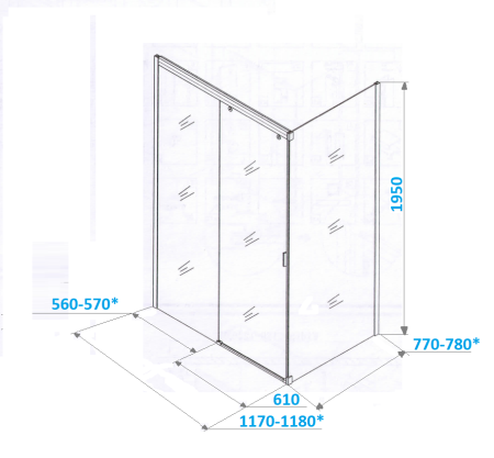 Душевой уголок Cerutti SPA MARBELLA 120B R 120х80 стекло прозрачное профиль черный без поддона