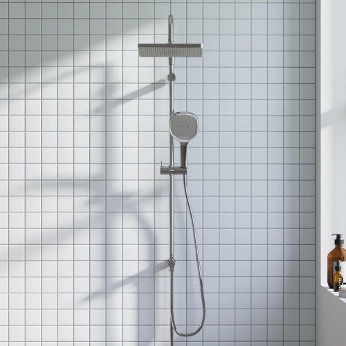 Душевая стойка Damixa Merkur 940000000 настенная цвет хром - фото 4