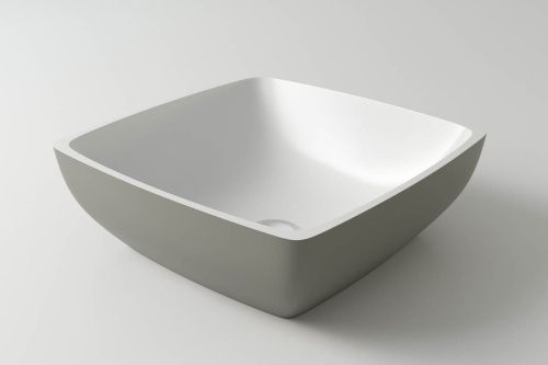 Раковина из искусственного камня Holbi JUPITER 1.02.007.11.2 40х40 накладная цвет белый