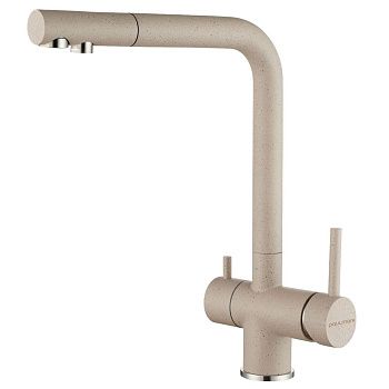 Смеситель для кухни Paulmark SKALEN Sk213020-302 на мойку бежевый