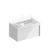 Тумба под раковину Kerama Marazzi MODULA MO.80.1+1\WHT 80х50 подвесная цвет белый