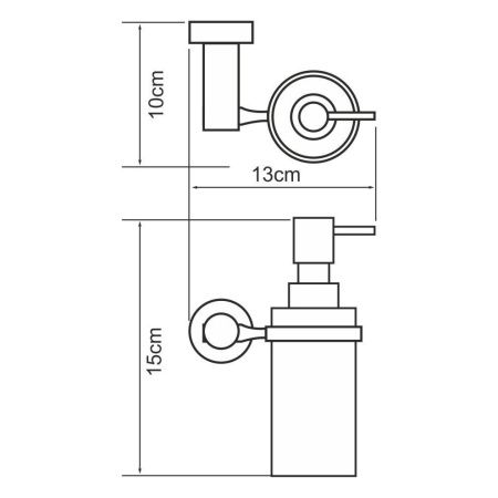 Дозатор для жидкого мыла WasserKRAFT 9499