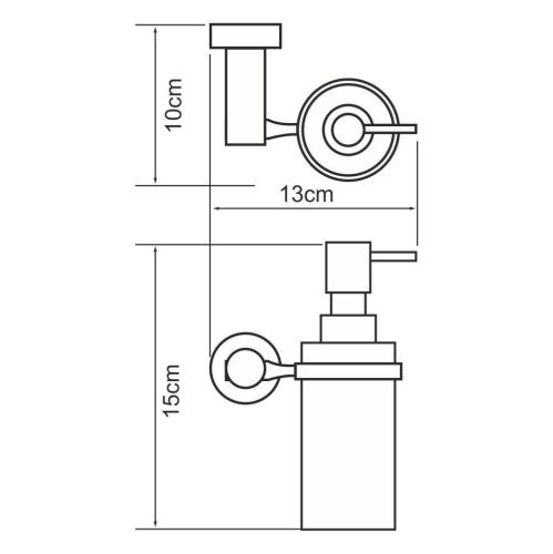 Дозатор для жидкого мыла WasserKRAFT 9499 - фото 4