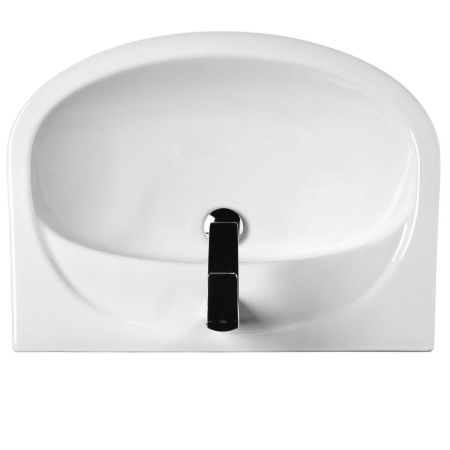 Раковина из сантехнического фарфора Santek Стелла WH112450 60х50 накладная цвет белый