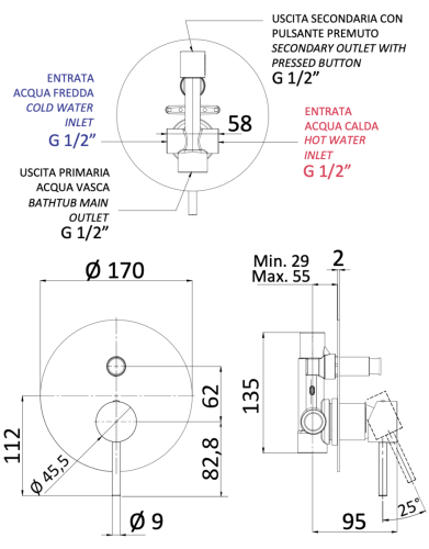 Смеситель для душа Mariani Next B37173NS встраиваемый в стену белый - фото 5
