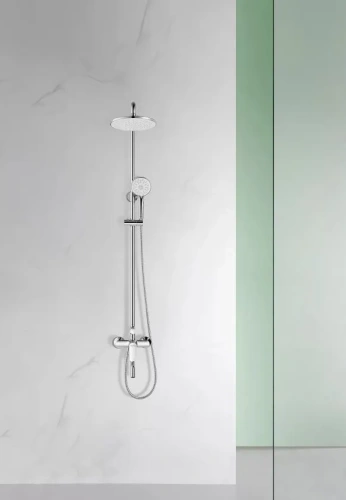 Душевая стойка Arrow AG3309CP настенная цвет хром - фото 2