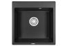 Кухонная мойка Granula 5102, ТУРМАЛИН 50х50 цвет черный поверхность матовая