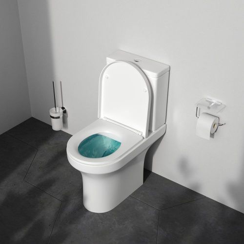 Унитаз напольный с бачком Am.Pm X-Joy C85A8601SC белый с сиденьем микролифт безободковый каскадный смыв - фото 4