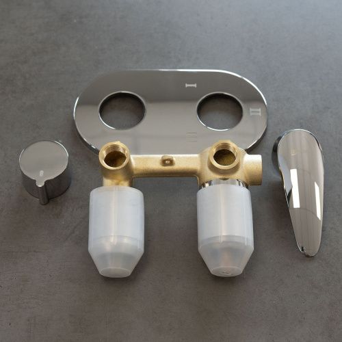 Смеситель для ванны и душа LeMark Linara LM0428C встраиваемый в стену хром - фото 4