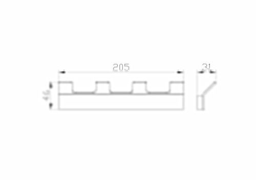 Вешалка с 4 крючками для ванной Wonzon & Woghand LOTTE WW-8345-BGM - фото 2
