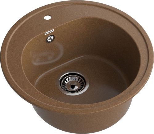Кухонная мойка Granfest Rondo R-510 терракот 50х50 цвет коричневый поверхность матовая - фото 2