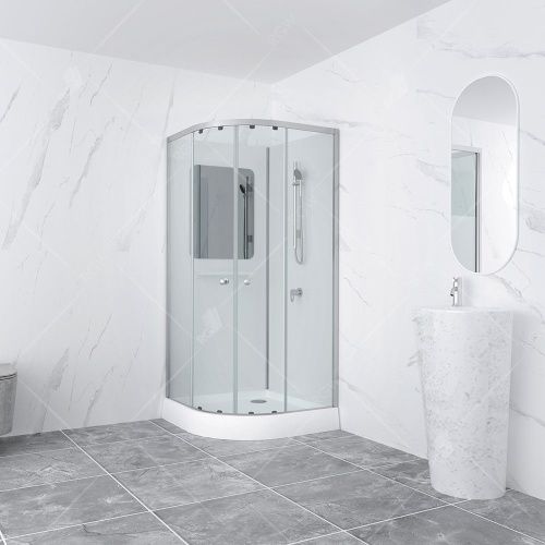 Душевая кабина RGW Andaman 381320899-12 90х90 четверть круга без крыши ориентация универсальная - фото 3