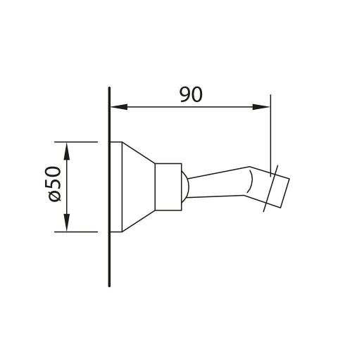 Держатель для душа Clever ANTIGONA 96159 хром - фото 2