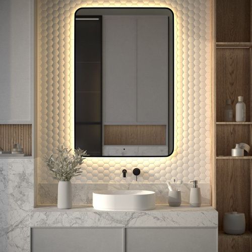 Зеркало с подсветкой Defesto AURA DF 2980R 80х120 подвесное - фото 3