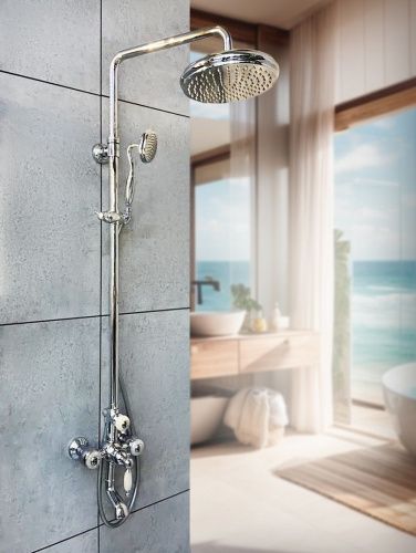 Душевая стойка AltroBagno Opera AltroBagnoOpera030205Cr настенная цвет хром - фото 3