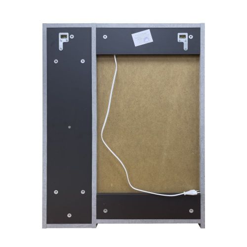 Зеркало-шкаф Comforty Франкфурт 00-00014141CF 60х80 подвесной цвет серый - фото 4