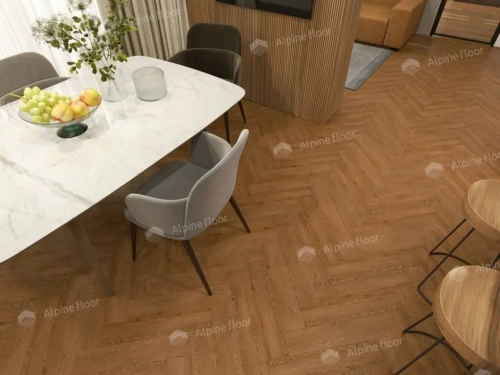 SPC ламинат Alpine Floor Parquet Light ECO 13-32 MC Дуб Селена толщина 0.4 см 43 класс 600х125 - фото 2