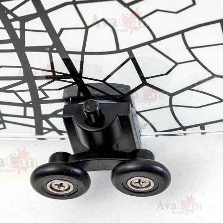 Душевой уголок AvaCan FB2-190-SB90 90х90 стекло тонированное профиль черный без поддона