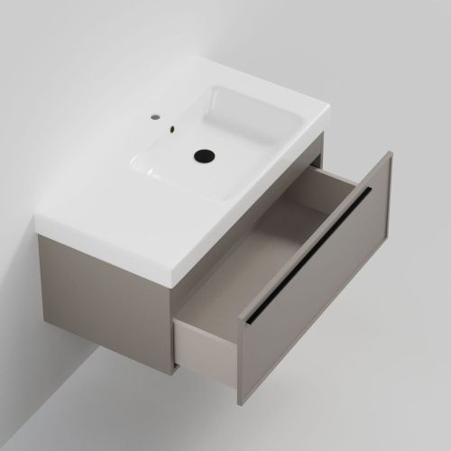 Тумба с раковиной La Fenice ELBA NFNC-01-ELB-C-90-3-90R 90х50 подвесная цвет бежевый - фото 2