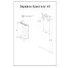 Зеркало с подсветкой Бриклаер Кристалл 4627125415845 40х70 подвесное