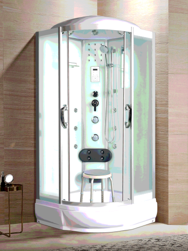 Душевая кабина River TEMZA 10000000117 90х90 четверть круга с крышей ориентация универсальная - фото 3