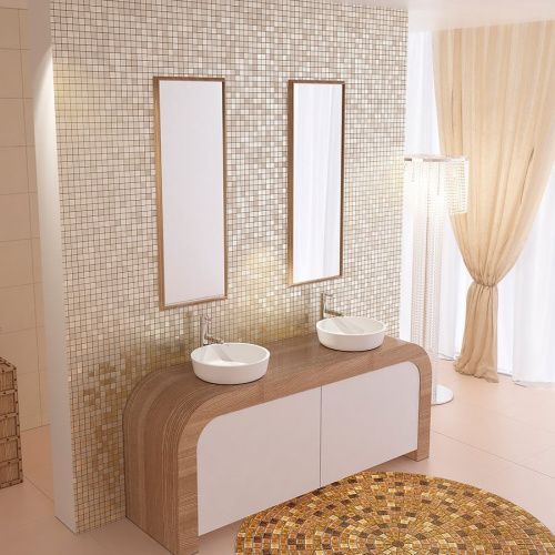 Раковина из искусственного камня MonteBianco Isola Bella 11092 40х40 встраиваемая цвет белый без отверстий под смеситель - фото 4