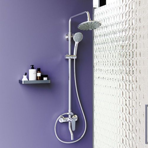 Душевая стойка Dorff Prime D0740900 настенная цвет хром/серый