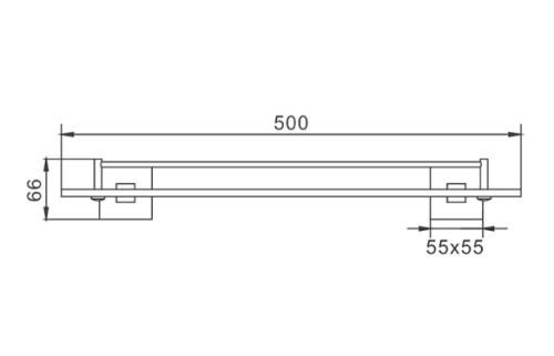 Полка в ванную комнату D-Lin D260222 - фото 2