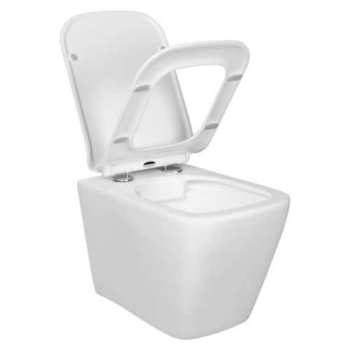 Унитаз подвесной Aquatek ДЕЛЬТА AQ1911-00 белый с сиденьем микролифт безободковый каскадный смыв - фото 4