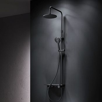 Душевая стойка Am.Pm Gem F0790722 настенная цвет черный