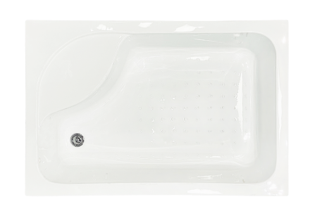 Душевой уголок Royal Bath BP RB8100BP-T-BL-L 100х80 стекло прозрачное профиль черный с поддоном