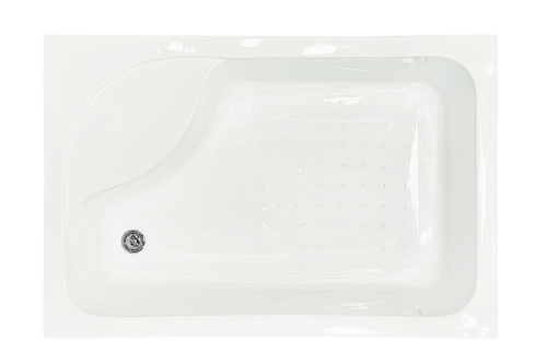 Душевой уголок Royal Bath BP RB8100BP-T-BL-L 100х80 стекло прозрачное профиль черный с поддоном - фото 3
