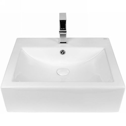 Раковина из сантехнического фарфора Bond Cube S11-540 50х40 встраиваемая цвет белый 1 отверстие под смеситель - фото 2