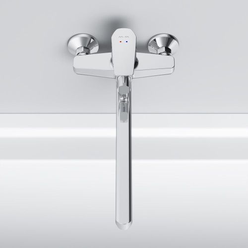 Смеситель для ванны и душа Am.Pm Gem F90A90000 настенный хром - фото 5