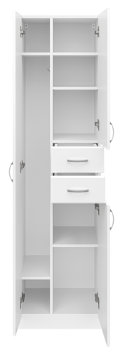 Шкаф-пенал Misty Пеналы Э-05050-011 50х190 напольный цвет белый - фото 3