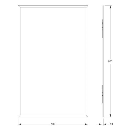 Зеркало Evoform Comfort BY 0918 50х80 подвесное - фото 2