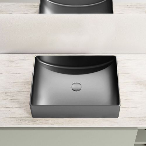 Раковина из нержавеющей стали AltroBagno Futuro AltroBagnoFuturo001014MtGr 50х30 накладная цвет оружейная сталь - фото 5