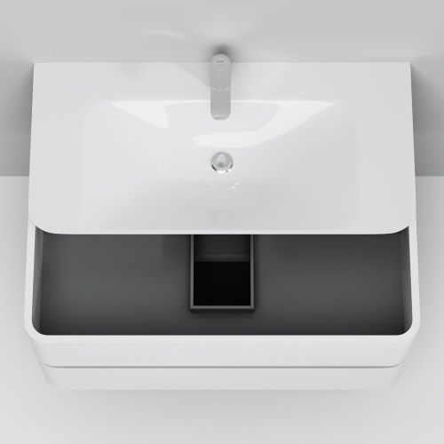Раковина из искусственного камня Am.Pm Sensation M30WPC1001WG 100х50 встраиваемая цвет белый 1 отверстие под смеситель