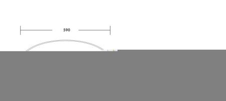 Раковина из сантехнического фарфора Milleau BOUTIQUE MU8005-EGBG 60х40 накладная цвет черный/золото без отверстий под смеситель