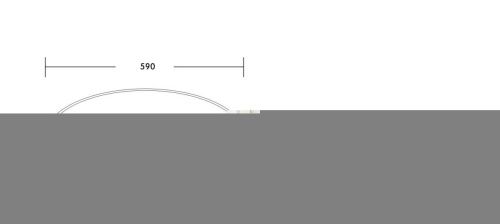 Раковина из сантехнического фарфора Milleau BOUTIQUE MU8005-EGBG 60х40 накладная цвет черный/золото без отверстий под смеситель - фото 2