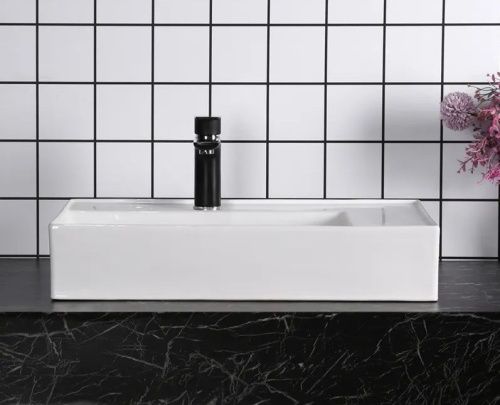 Раковина из сантехнического фарфора Cerutti SPA CR0017 60х40 накладная цвет белый без отверстий под смеситель - фото 3